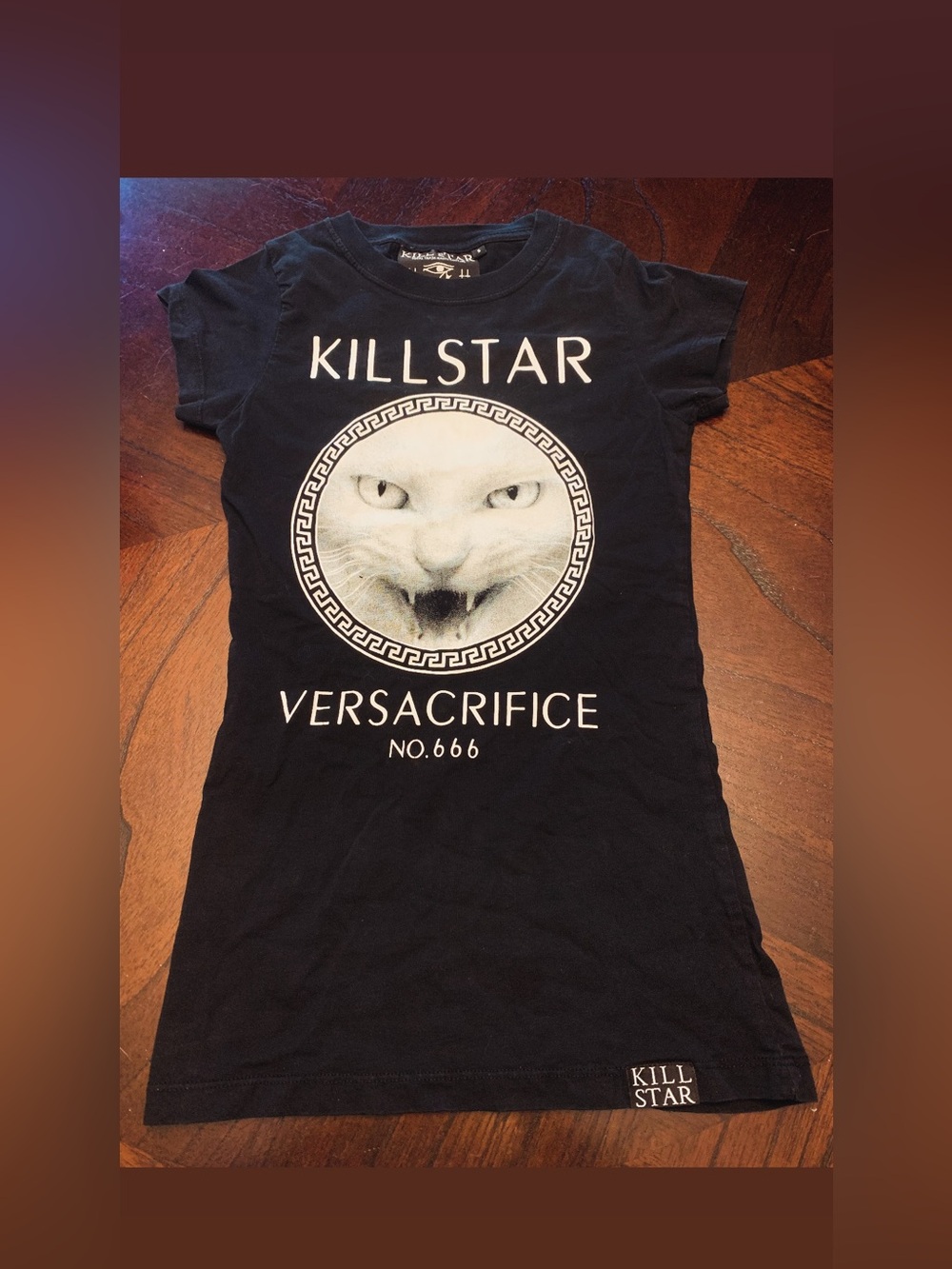 Killstar Black KILLSTAR Tee with Cat Graphic